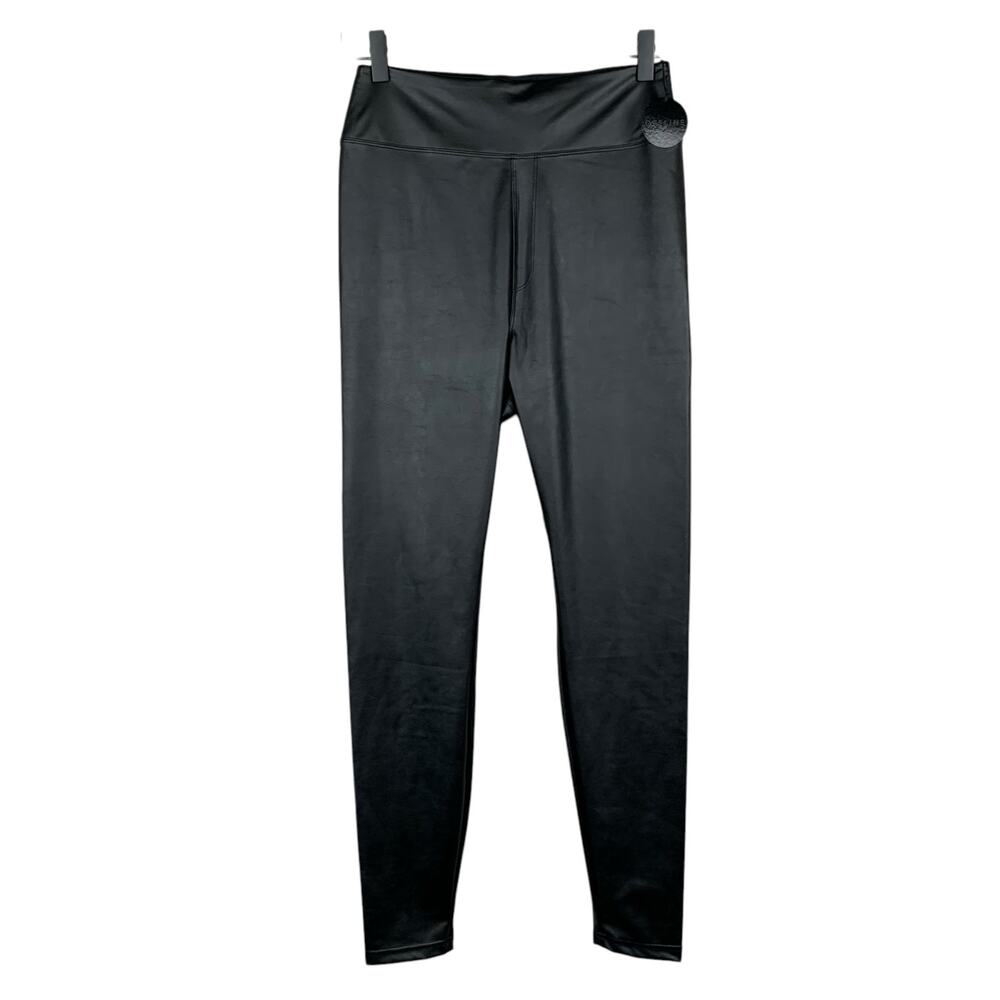 New Offline by Aerie Faux Leather Leggings Black Real Luxe Women's L